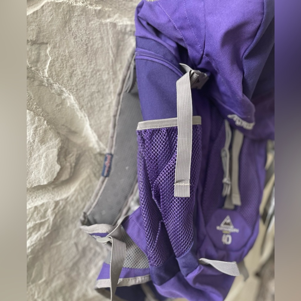 Jansport Purple Katahkin 40L Hiking Backpack - Picture 6 of 10